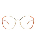 Chloé Womens Square/Rectangle Nude Nude Transparent Fashion Designer Eyewear