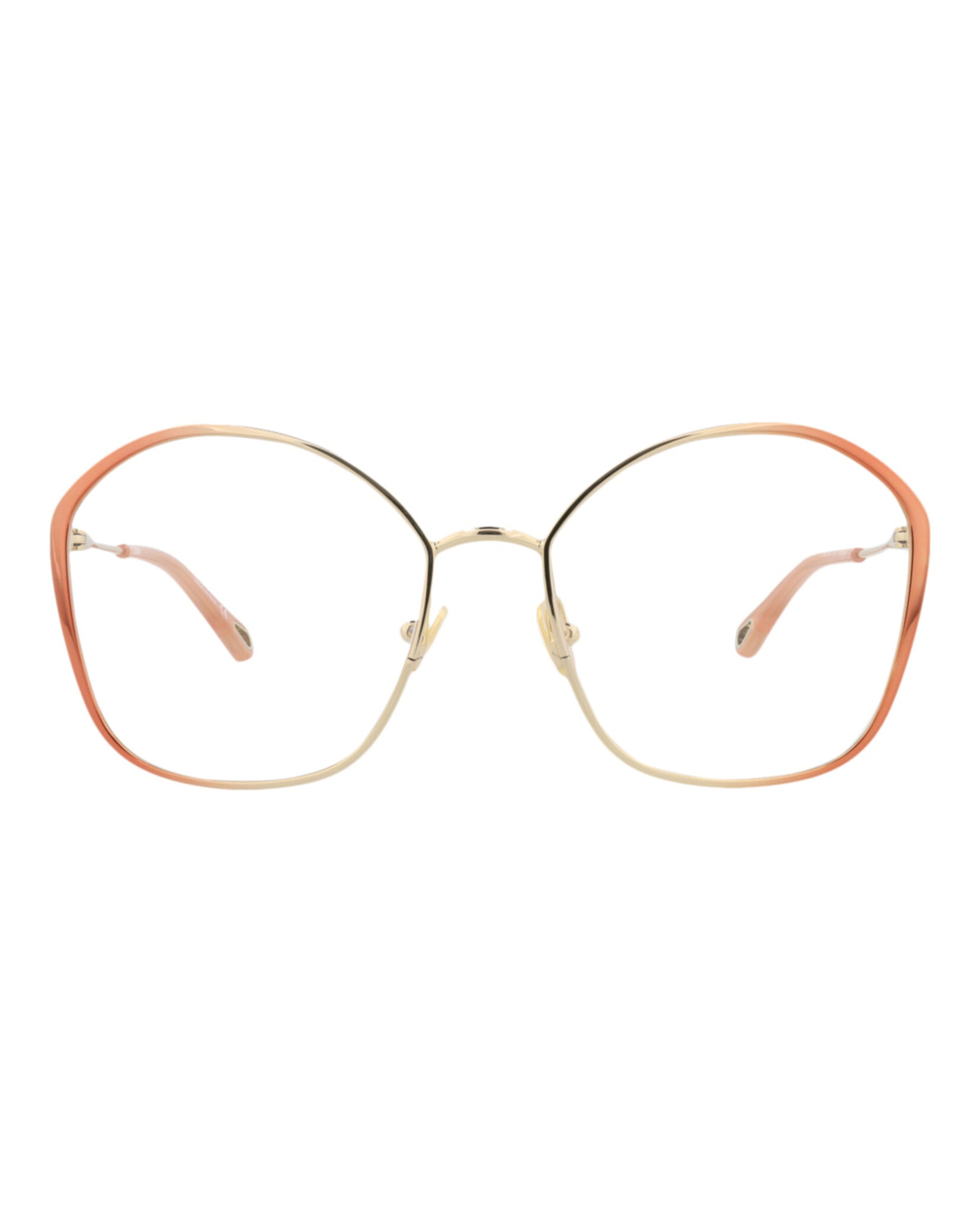 Chloé Womens Square/Rectangle Nude Nude Transparent Fashion Designer Eyewear
