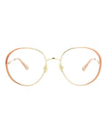 Chloé Womens Round/Oval Nude Nude Transparent Fashion Designer Eyewear