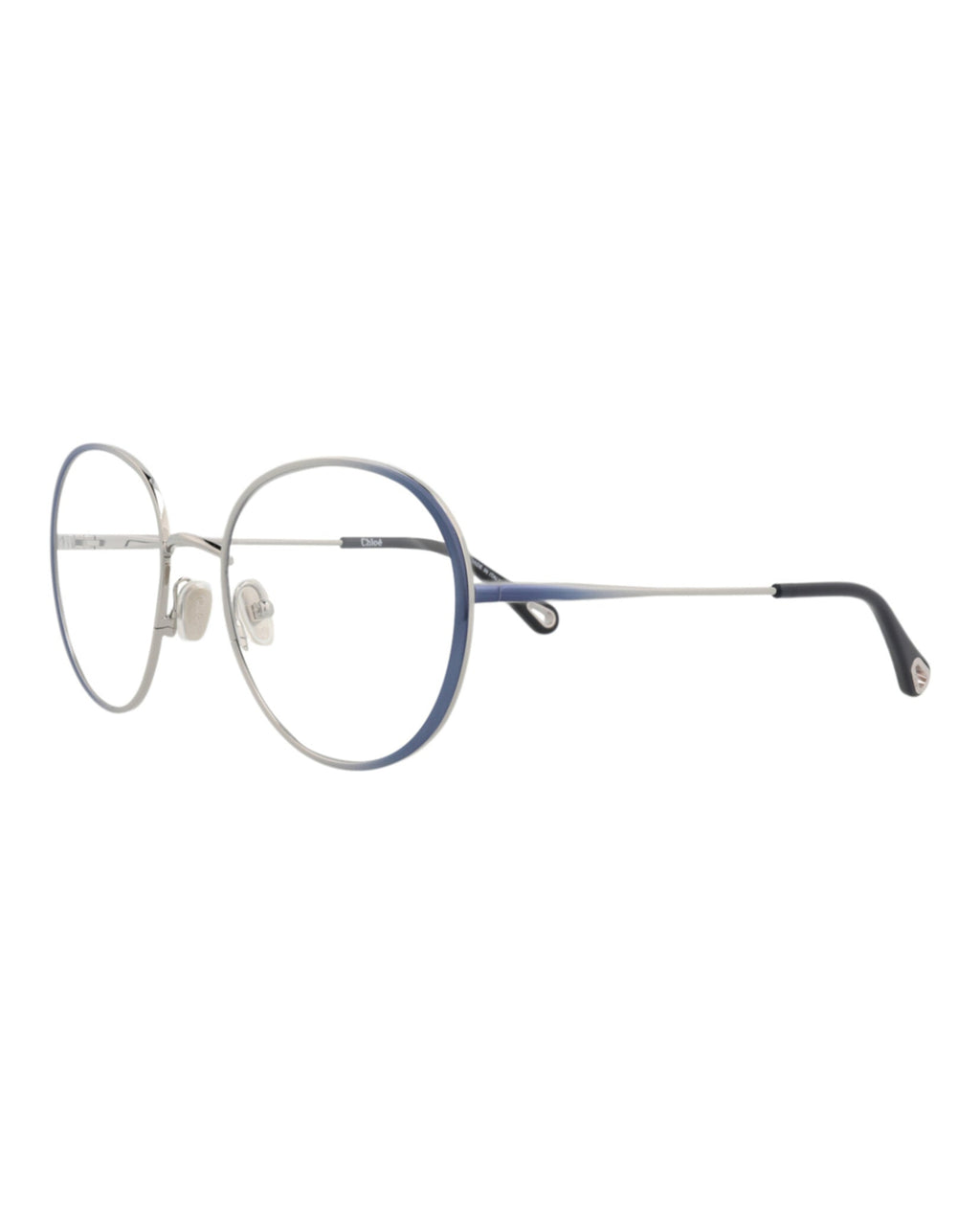 Chloé Womens Round/Oval Blue Blue Transparent Fashion Designer Eyewear