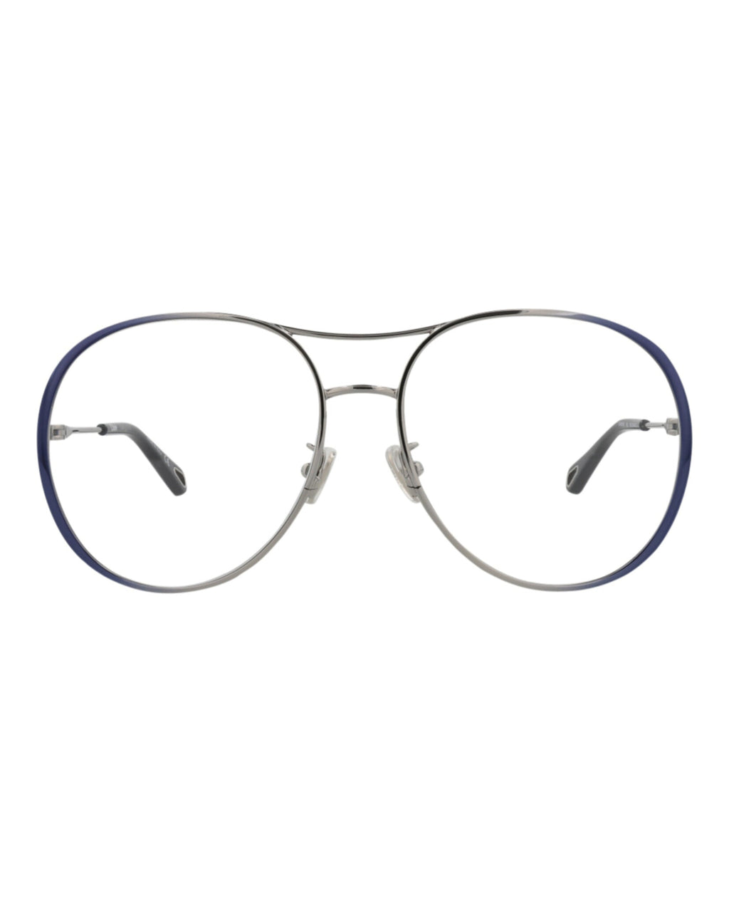 Chloé Womens Aviator Blue Blue Transparent Fashion Designer Eyewear Blue Blue Transparent