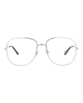 Chloé Womens Aviator Silver Silver Transparent Fashion Designer Eyewear