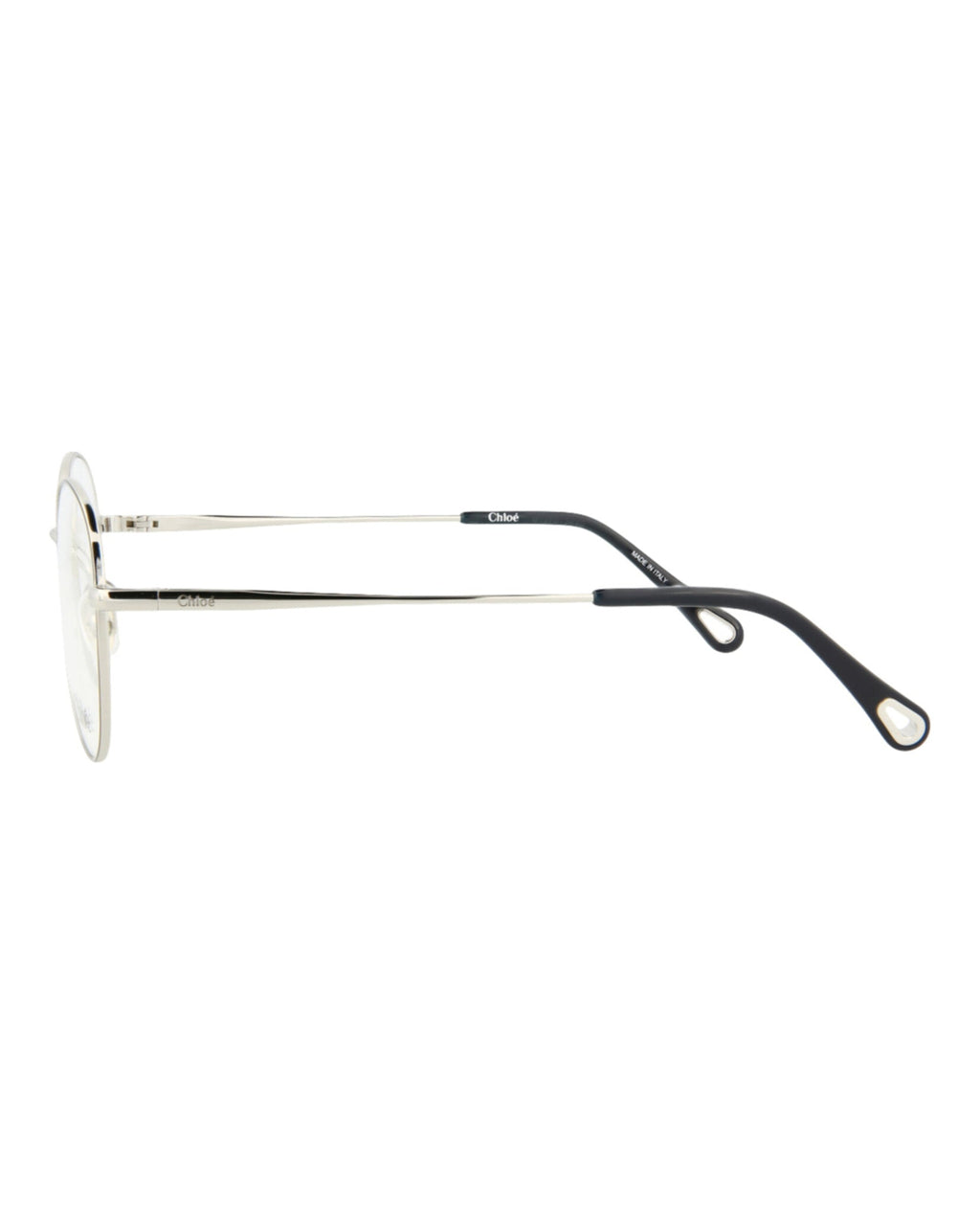 Chloé Womens Round/Oval Silver Silver Transparent Fashion Designer Eyewear