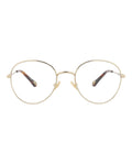 Chloé Womens Round/Oval Gold Gold Transparent Fashion Designer Eyewear