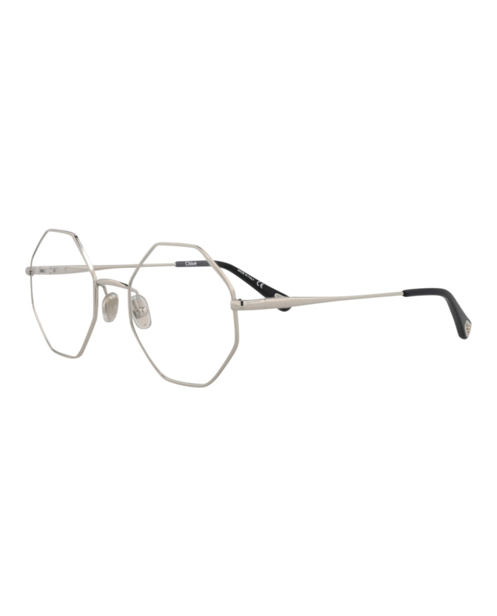 Chloé Womens Square/Rectangle Silver Silver Transparent Fashion Designer Eyewear