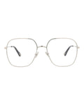 Chloé Womens Square/Rectangle Silver Silver Transparent Fashion Designer Eyewear