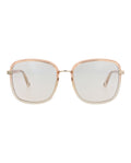 Chloé Womens Square/Rectangle Orange Orange Transparent Fashion Designer Eyewear