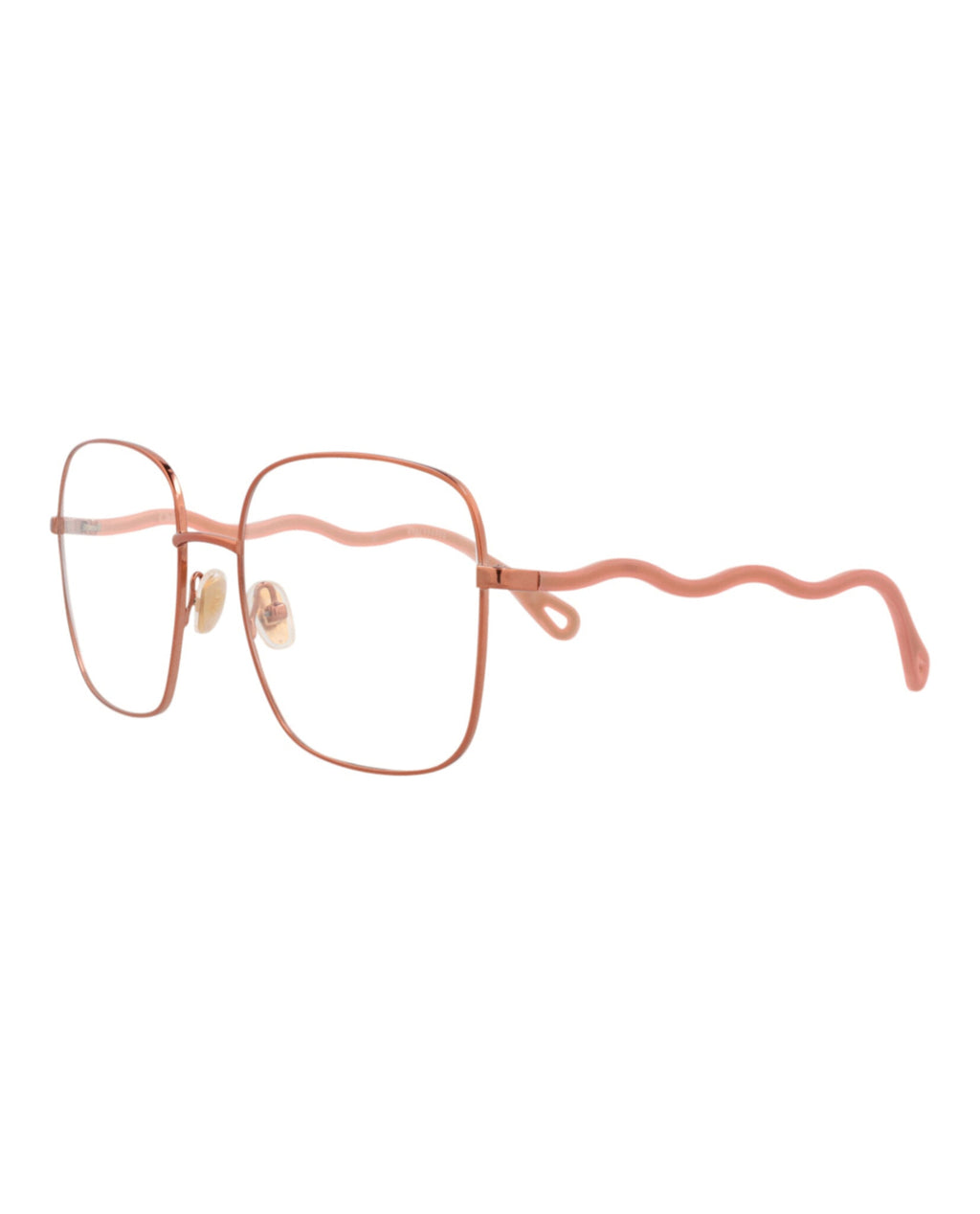 Chloé Womens Square/Rectangle Brown Pink Transparent Fashion Designer Eyewear
