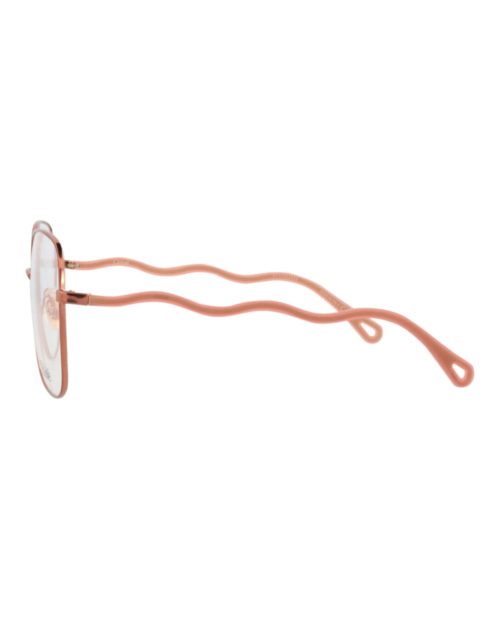 Chloé Womens Square/Rectangle Brown Pink Transparent Fashion Designer Eyewear