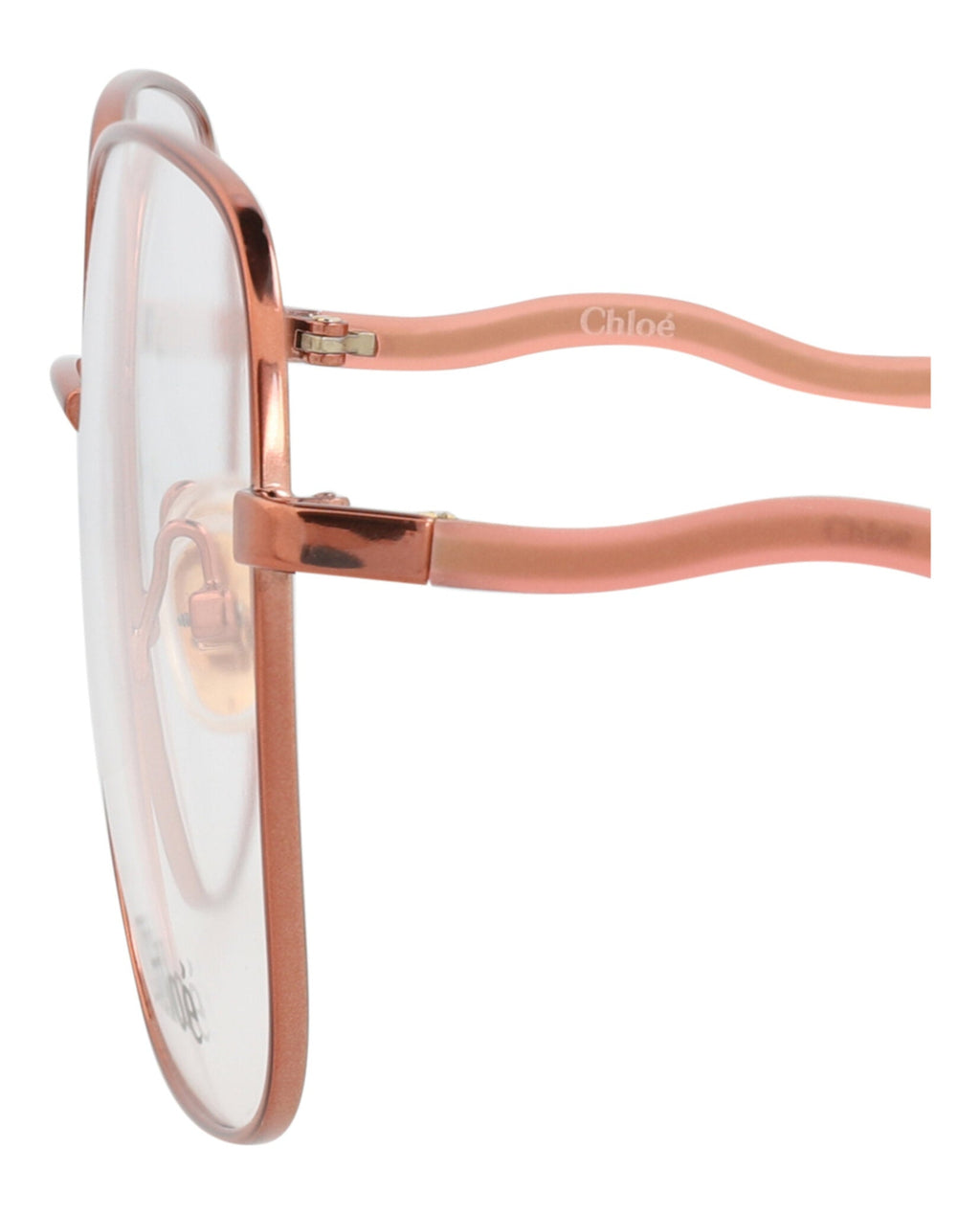Chloé Womens Square/Rectangle Brown Pink Transparent Fashion Designer Eyewear