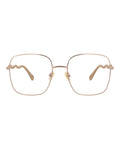 Chloé Womens Square/Rectangle Beige Brown Transparent Fashion Designer Eyewear