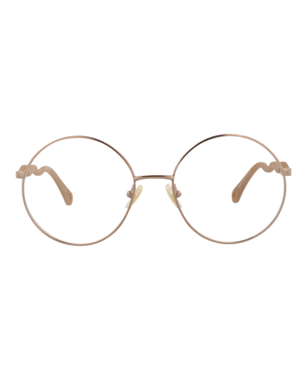 Chloé Womens Round/Oval Beige Brown Transparent Fashion Designer Eyewear