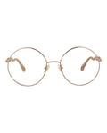Chloé Womens Round/Oval Beige Brown Transparent Fashion Designer Eyewear