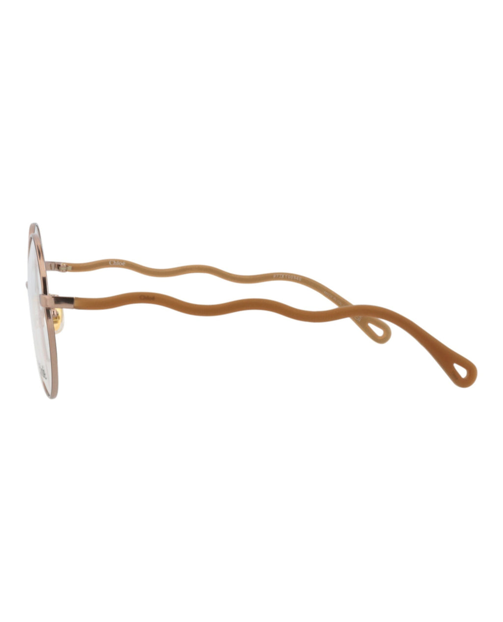 Chloé Womens Round/Oval Beige Brown Transparent Fashion Designer Eyewear