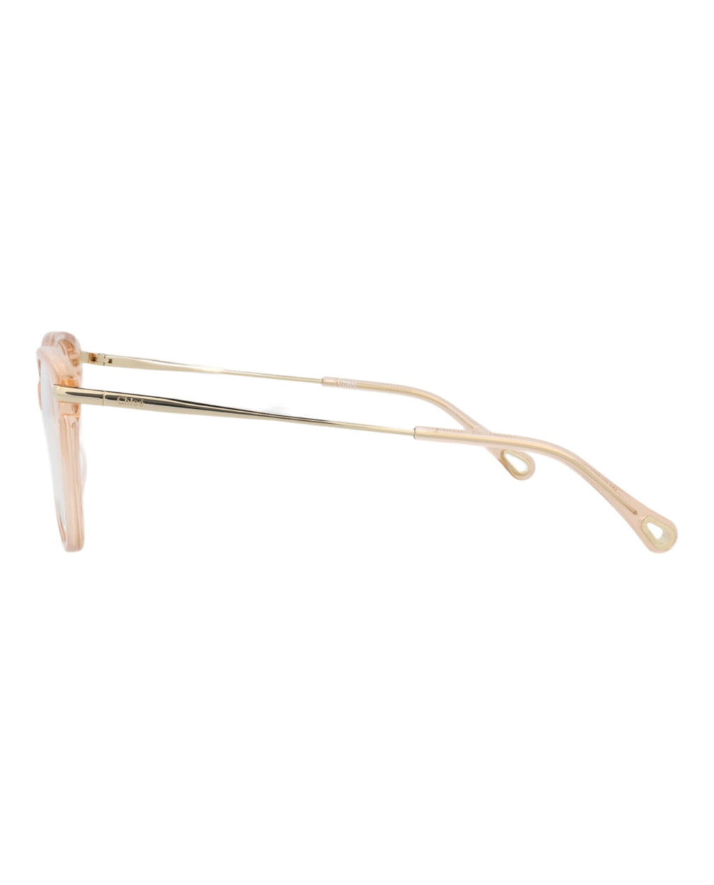 Chloé Womens Cat Eye Pink Gold Transparent Fashion Designer Eyewear