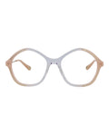 Chloé Womens Square/Rectangle Nude Gold Transparent Fashion Designer Eyewear Nude Gold Transparent