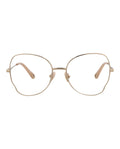 Chloé Womens Round/Oval Gold Gold Transparent Fashion Designer Eyewear Gold Gold Transparent