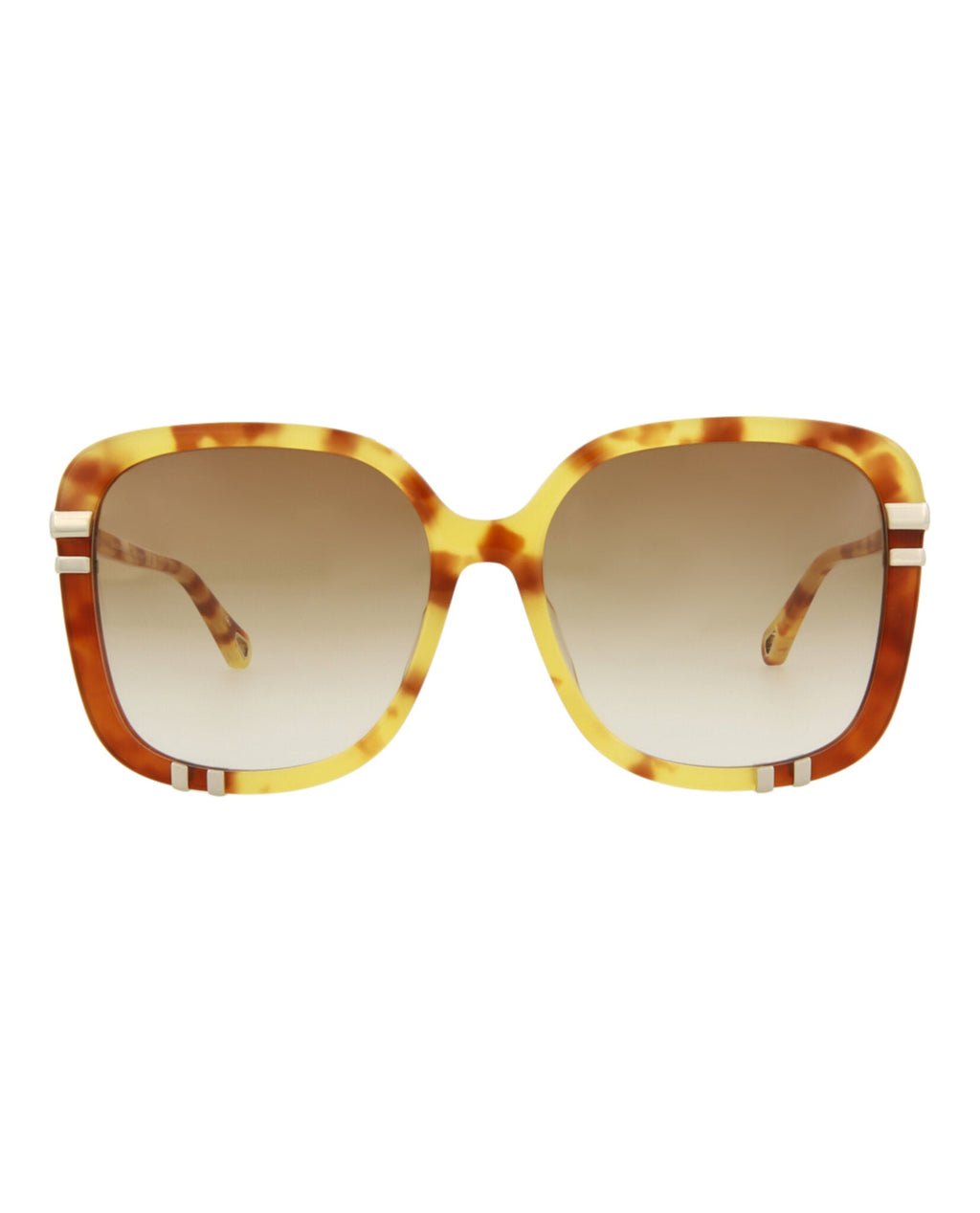 Chloé Womens Square/Rectangle Havana Havana Brown Fashion Designer Eyewear