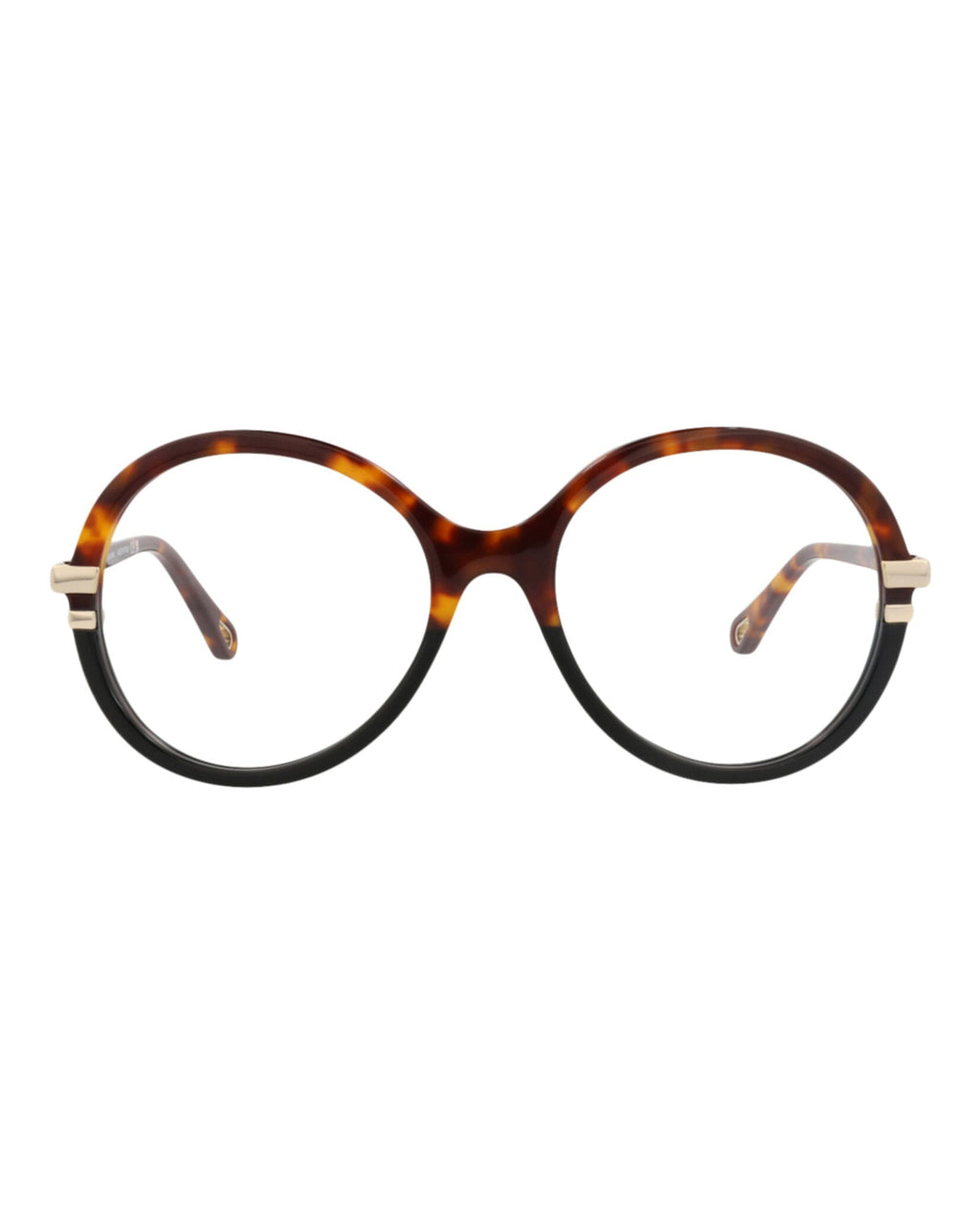 Chloé Womens Round/Oval Havana Havana Transparent Fashion Designer Eyewear