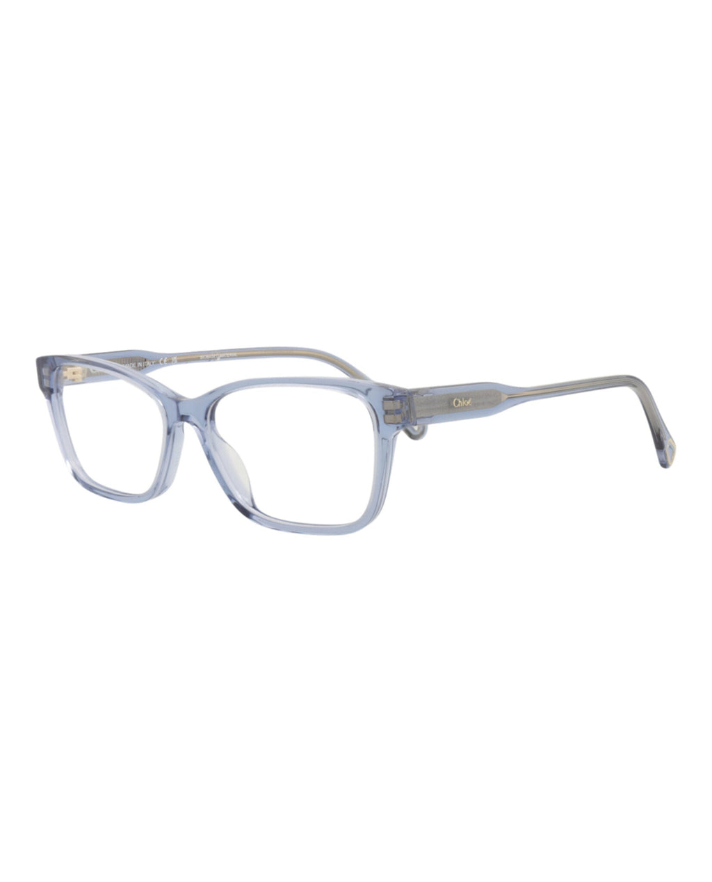 Chloé Womens Square/Rectangle Blue Blue Transparent Fashion Designer Eyewear