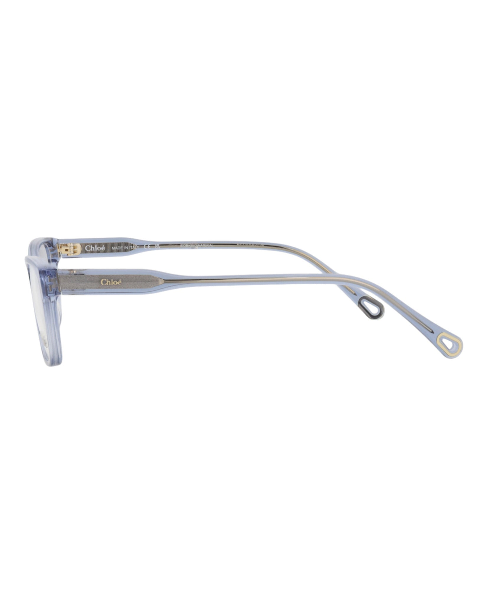 Chloé Womens Square/Rectangle Blue Blue Transparent Fashion Designer Eyewear