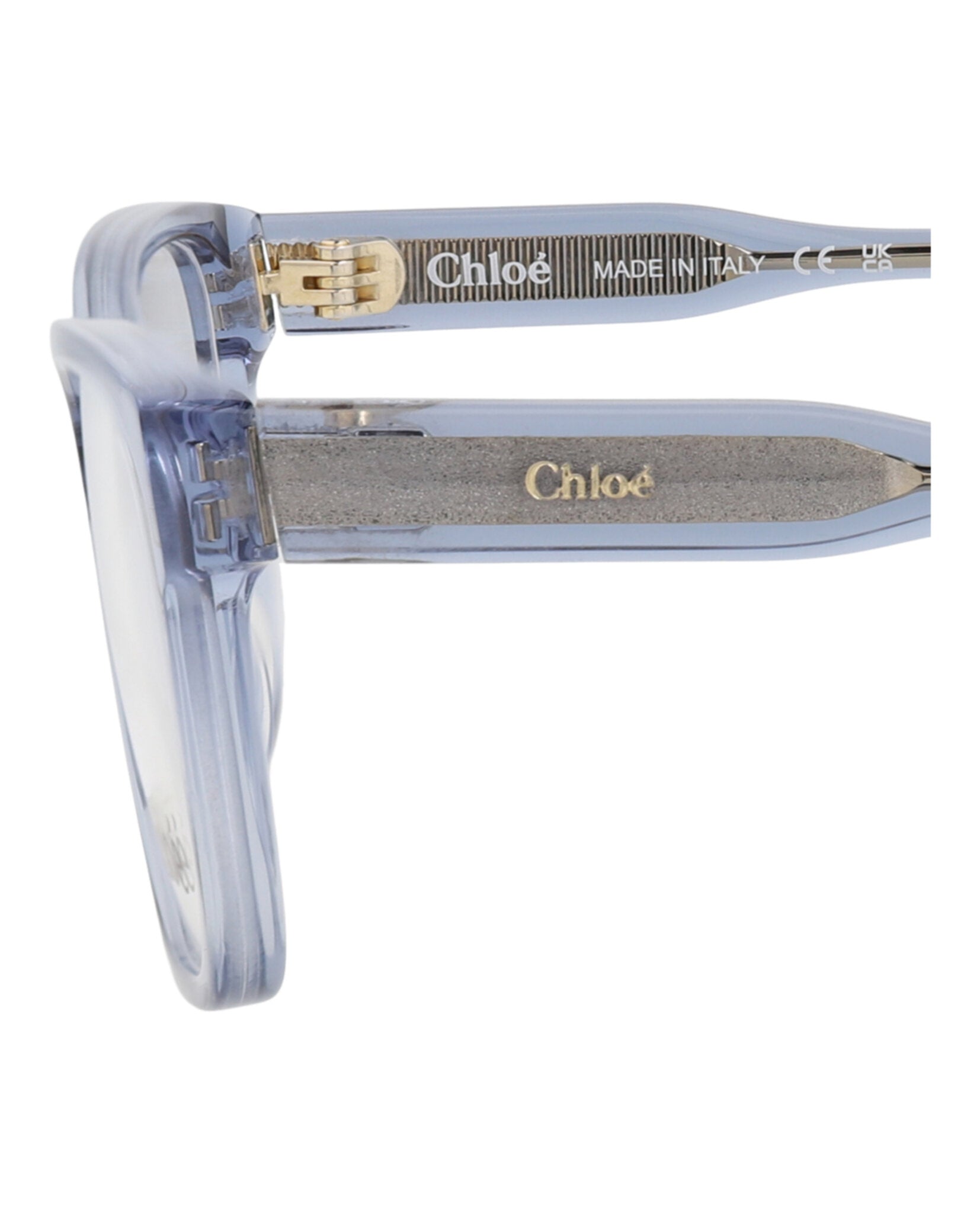 Chloé Womens Square/Rectangle Blue Blue Transparent Fashion Designer Eyewear