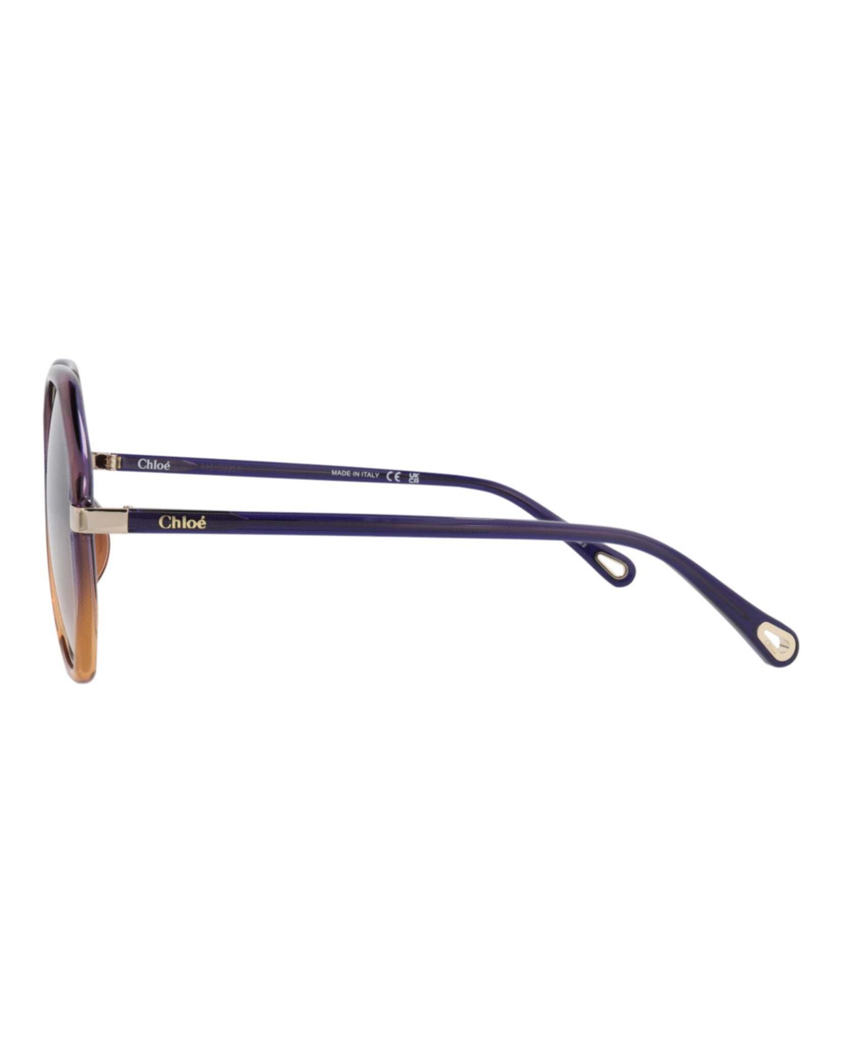 Chloé Womens Round/Oval Blue Blue Blue Fashion Designer Eyewear