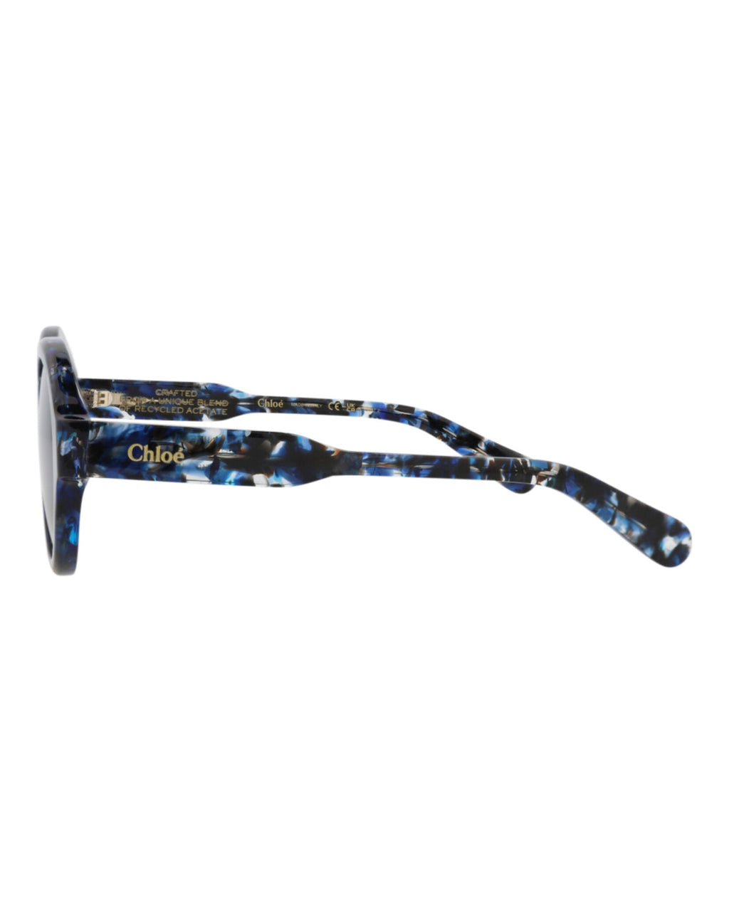 Chloé Womens Round/Oval Blue Blue Blue Fashion Designer Eyewear