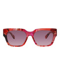 Chloé Womens Square/Rectangle Red Red Violet Fashion Designer Eyewear