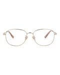 Chloé Womens Round/Oval Gold Gold Transparent Fashion Designer Eyewear