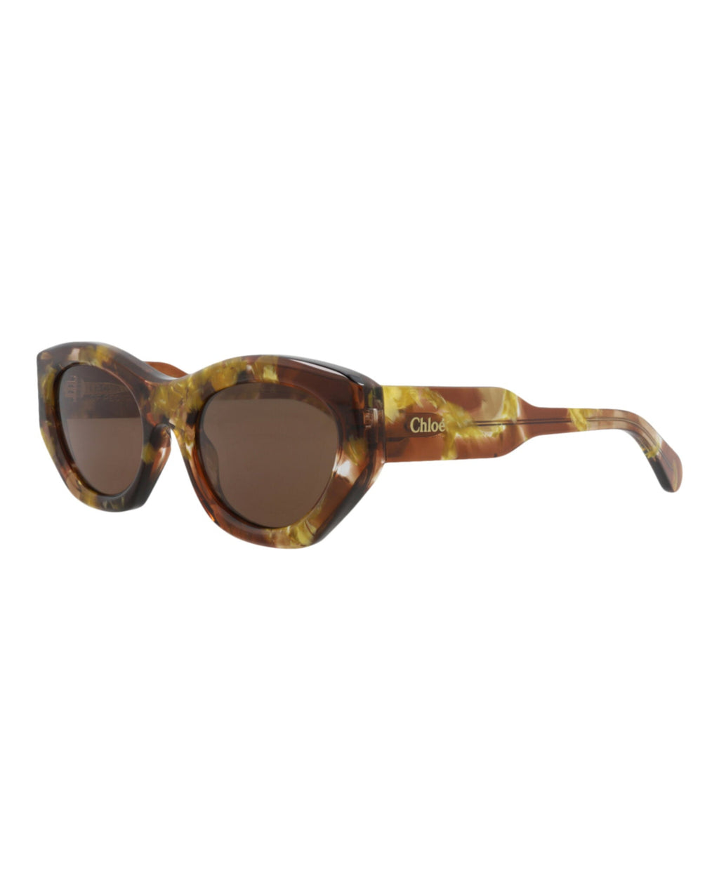 Chloé Womens Cat Eye Havana Havana Brown Fashion Designer Eyewear