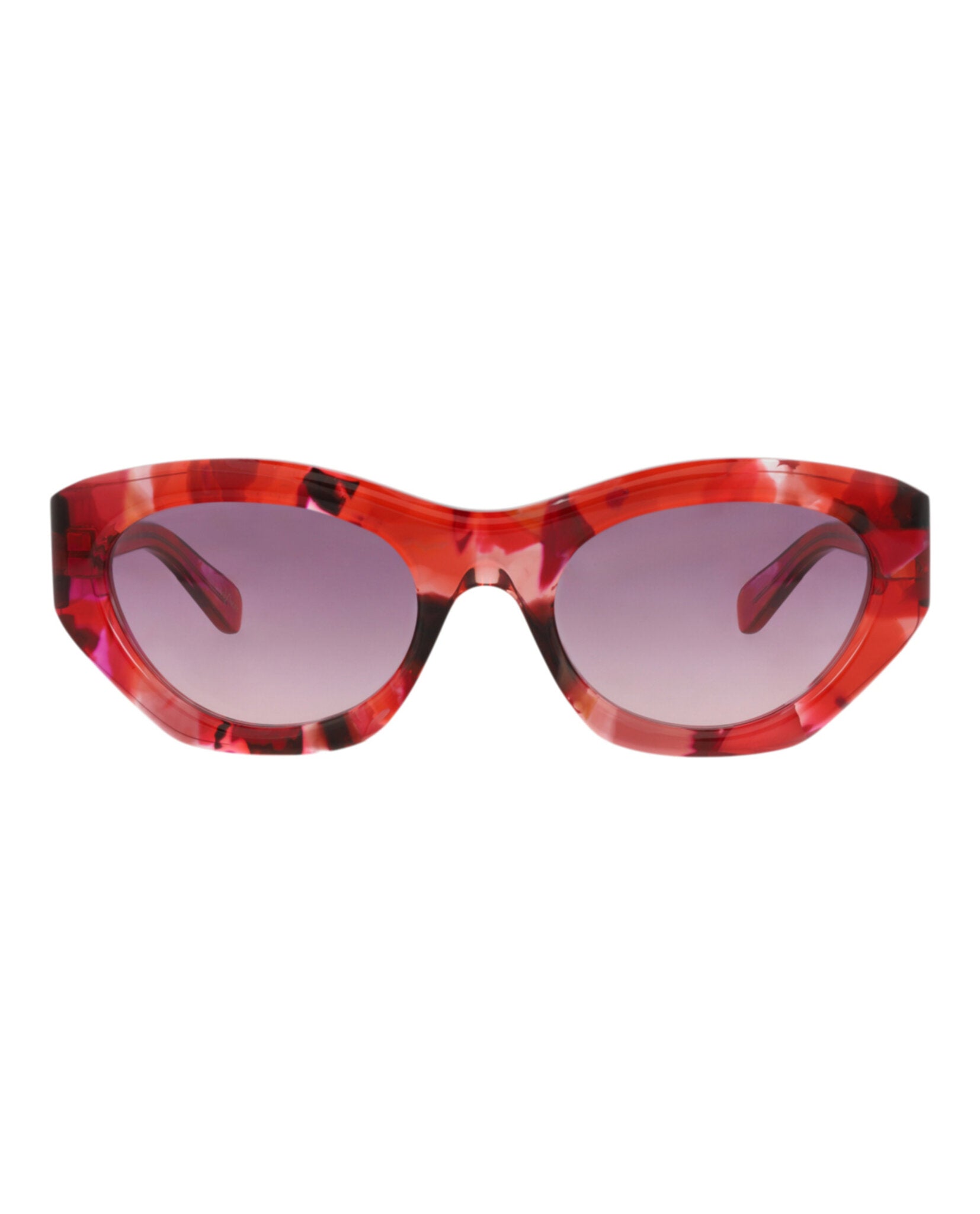 Chloé Womens Cat Eye Red Red Violet Fashion Designer Eyewear