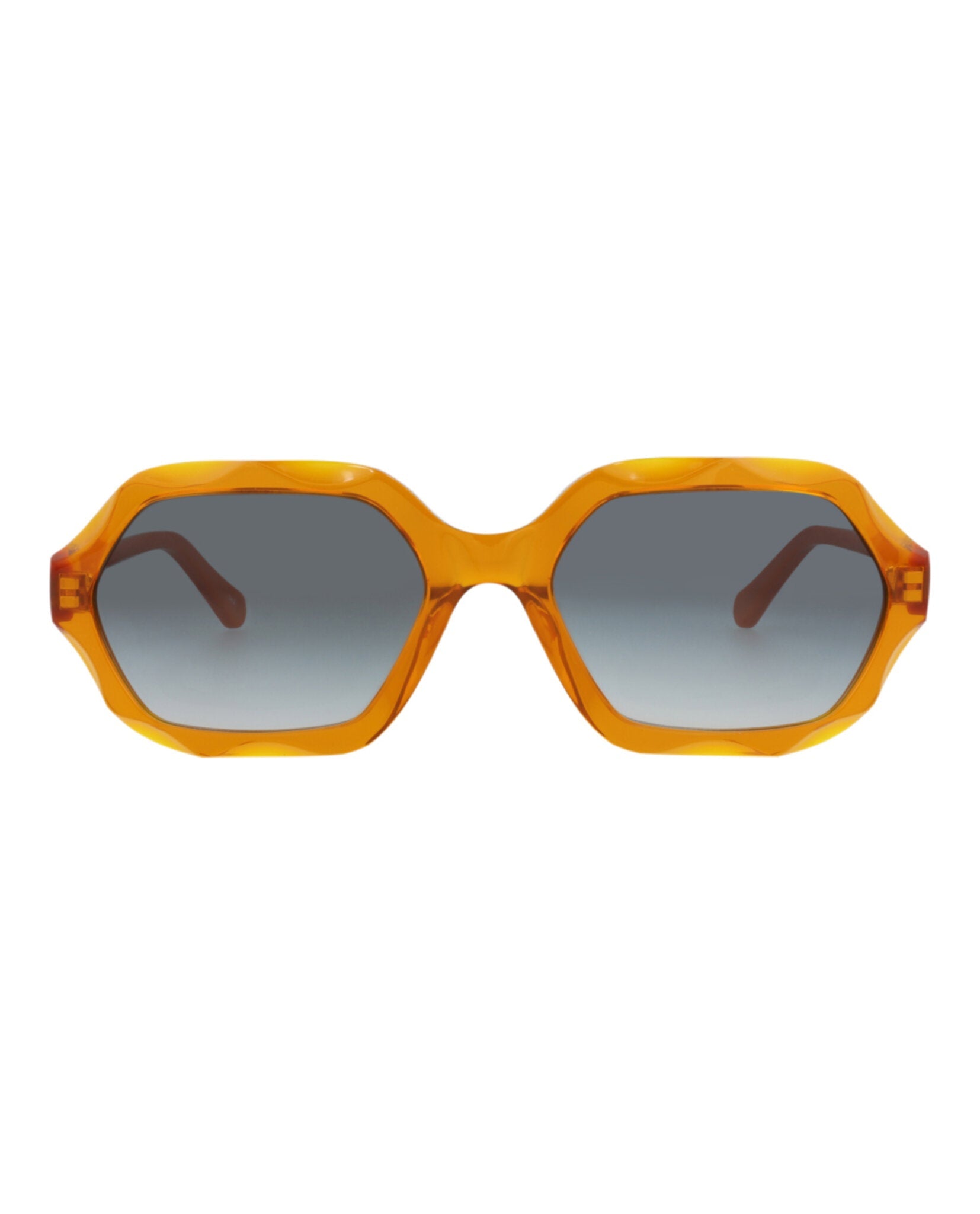 Chloé Womens Square/Rectangle Orange Orange Grey Fashion Designer Eyewear