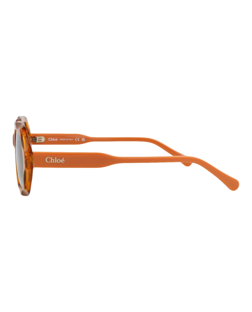 Chloé Womens Square/Rectangle Orange Orange Grey Fashion Designer Eyewear