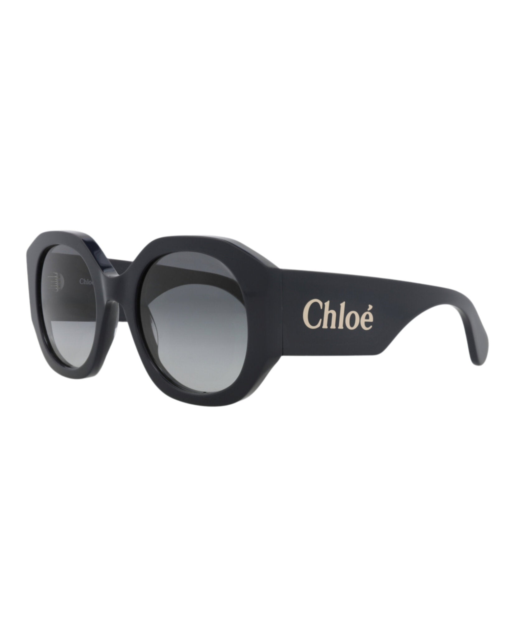 Chloé Womens Round/Oval Blue Blue Grey Fashion Designer Eyewear