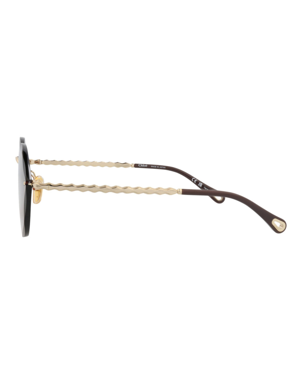 Chloé Womens Cat Eye Gold Gold Red Fashion Designer Eyewear