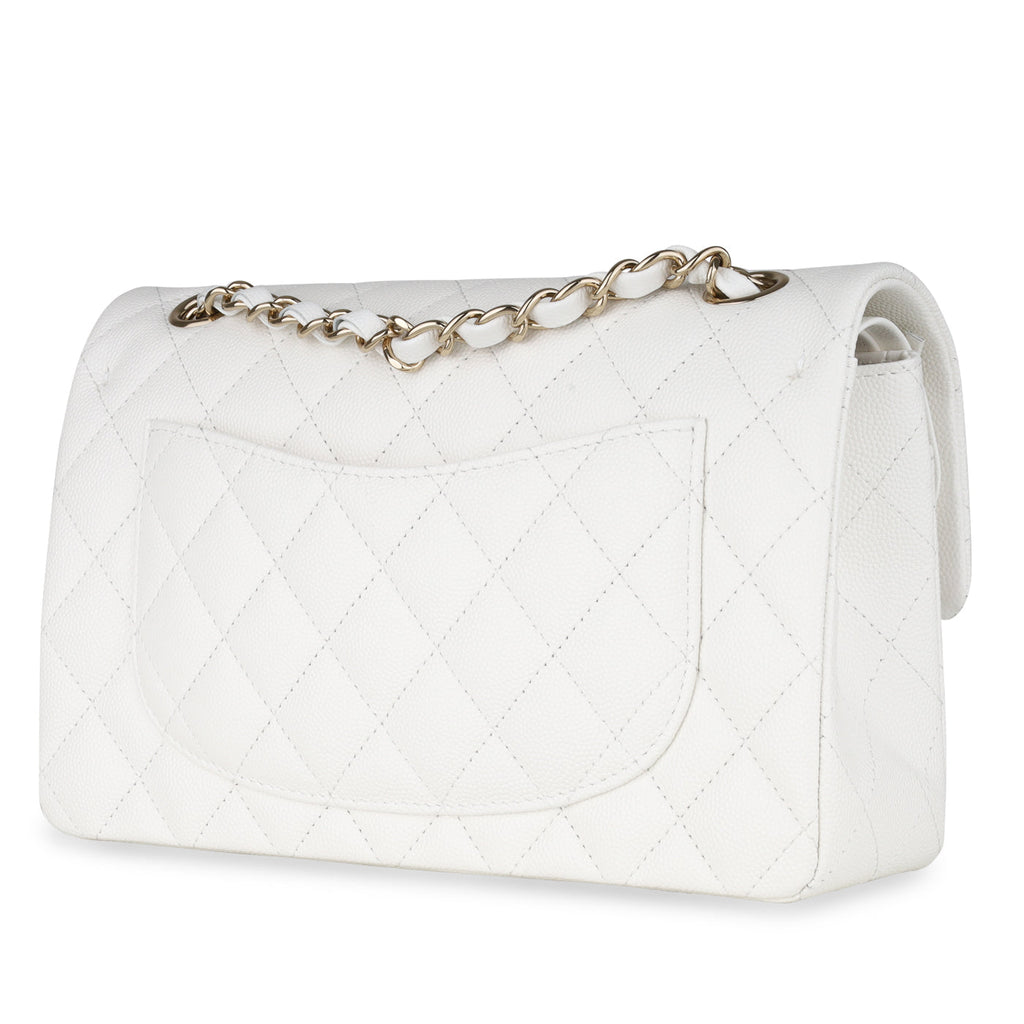Chanel Small Classic Flap - White Caviar
