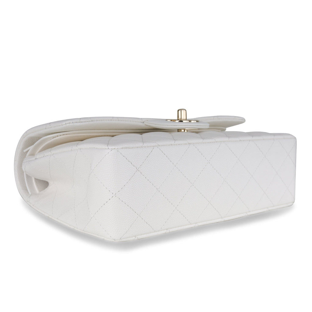 Chanel Small Classic Flap - White Caviar
