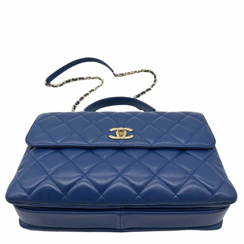 CHANEL Lambskin Medium Trendy CC Top Handle Shoulder Bag