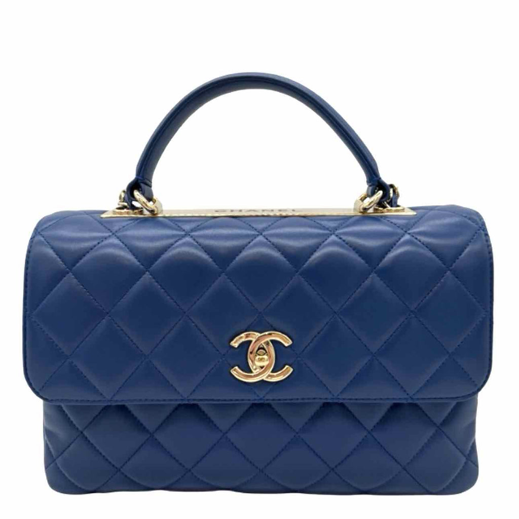 CHANEL Lambskin Medium Trendy CC Top Handle Shoulder Bag