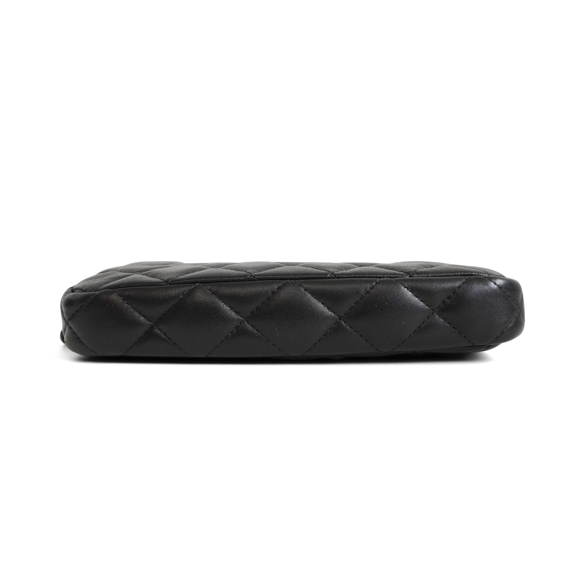 Chanel Double Zip Clutch Bag