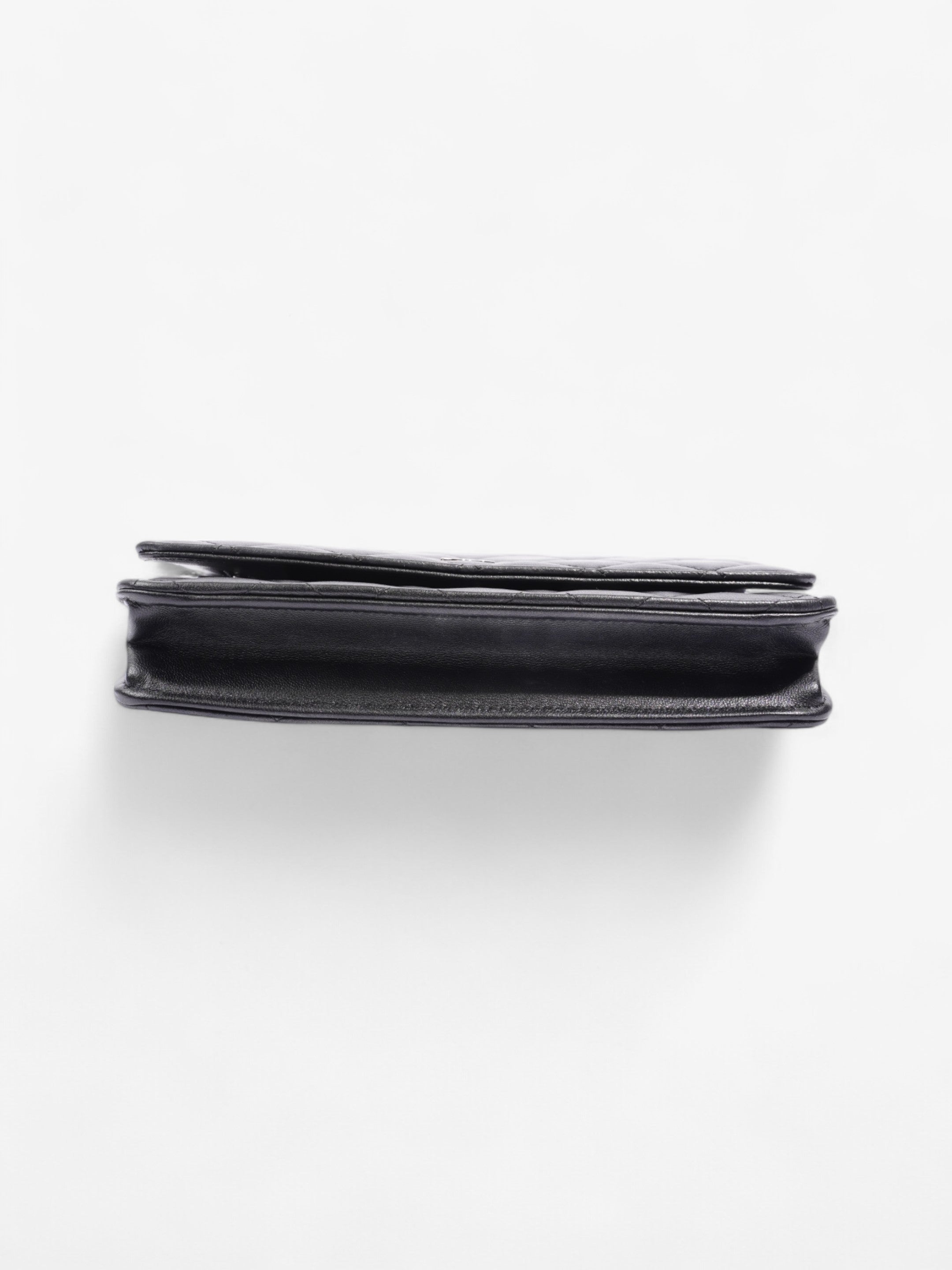 Chanel Wallet On Chain Black Lambskin Leather
