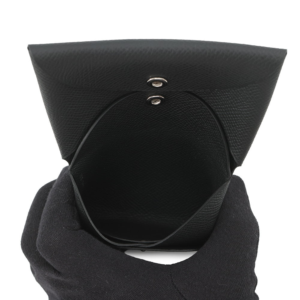 HERMES Calvi Duo Black Epsom