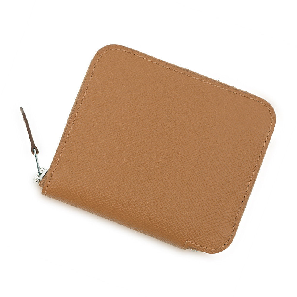 HERMES Silk in compact Gold Epsom