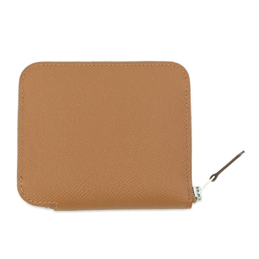 HERMES Silk in compact Gold Epsom