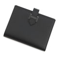 HERMES Bean compact Black Veau Madame