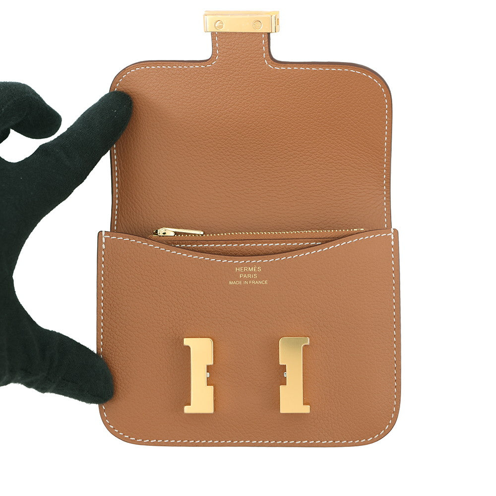 HERMES Constance Slim Gold Evercolor