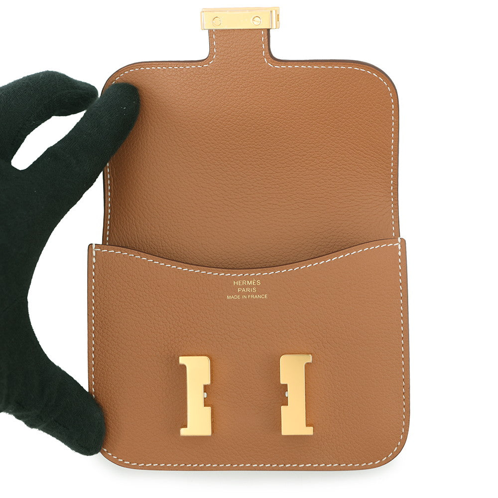 HERMES Constance Slim Gold Evercolor