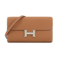 HERMES Constance To Go Wallet GoldH080126CK37 37 GOLD Evercolor