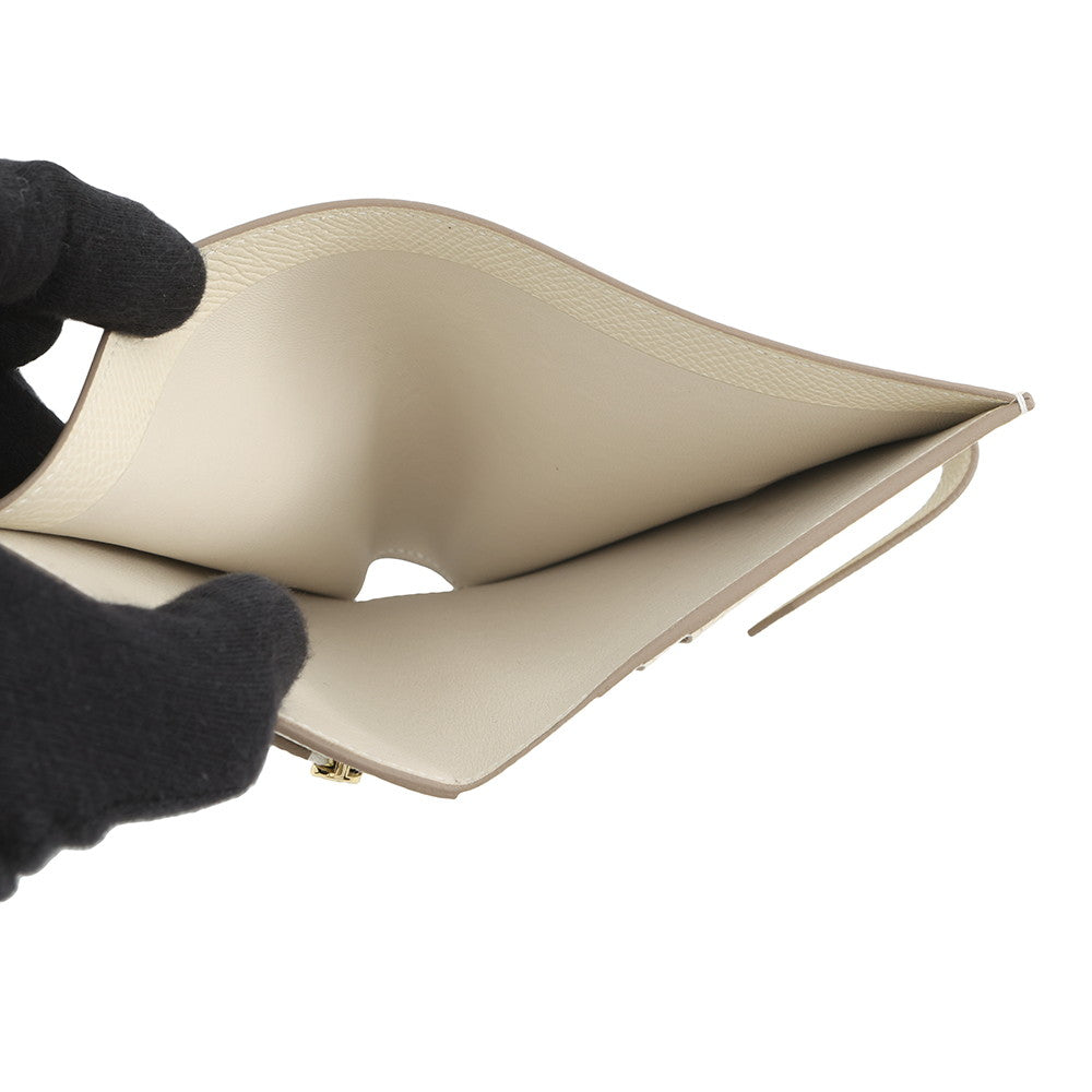 HERMES BEAN Compact Craie Epsom